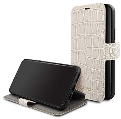 FRenchCase Schutzhülle für Apple iPhone X / iPhone XS, Kroko-Gold