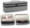 Teamoy Hair Dryer Brush Case, Travel Pouch for Oval Brush, Storage Bag for Electric and Blower/Heated Brushes, Compatible with Steampod/RevLON, Grey