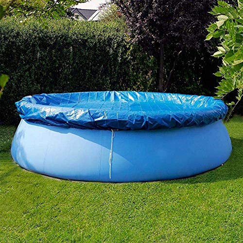 Jorisa 396cm im Durchmesser Runde Schwimmbadabdeckung,Blau Abdeckplane Staubdicht Regenfest Poolabdeckung,Dauerhaft Wasserdicht Poolabdeckung für Oberirdisch Runde Schwimmbad,13 Fuß(396cm)