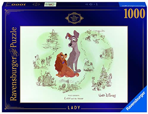 Ravensburger Disney Treasures from The Vault: Lady 1000 Teile Puzzle für Erwachsene