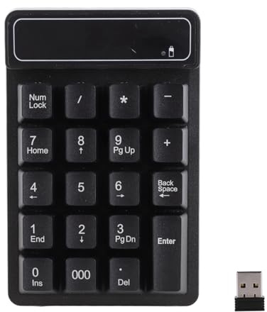 Teclado numérico Teclado sensible Teclado inalámbrico Mini teclado portátil comercial para computadora portátil de oficina para escritorio