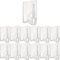 Gancio autoadesivo per bastone, 12 pz, Trasparenti, misura 25 x 17 mm, per tenda, zanzariere,, aggancio per finestre in PVC, curtain hook