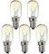 Sunnylinn 15W E14 Screw Salt Lamp Bulbs 230V, Scentsy Warmer Bulb Small Edison SES Warm White 2700K, Sewing Machine Light Bulb, Pygmy Fridge T20 Tubular Incandescent (5-Pack)