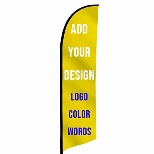 Banderas de plumas personalizadas Banderas de playa personalizadas Pancartas (solo bandera) (Bandera de cuchillo 50x200cm)