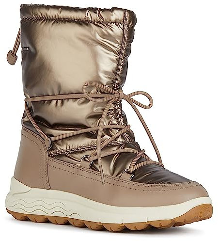 Geox D Spherica 4x4 B Abx, Caviglia barca Donna, Dk Taupe, 39 EU