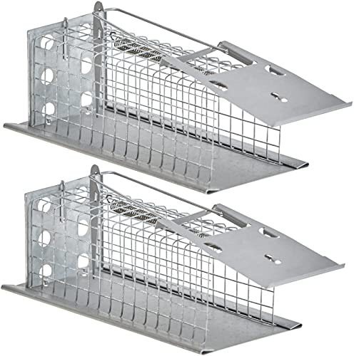 ARTECSIS 2 Pièges à Souris Vivante 15x7x9cm (LxlxH) Acier galvanisé/Intérieur Extérieur