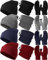Liitrsh Winter Beanie Mütze Schal Touchscreen Handschuhe Set Skull Cap Knit Fleece Halswärmer Touchscreen Fäustlinge für Damen Herren, Klassische Farben, Einheitsgröße