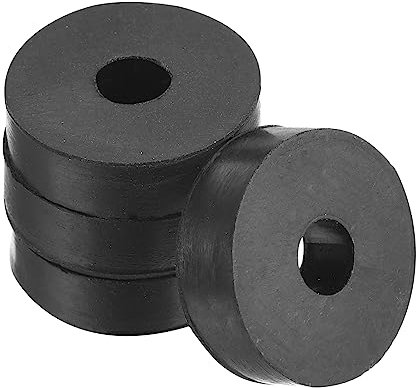 PATIKIL 0.28 ID 1 OD Vibration Isolation Caoutchouc Rondelles, 4 Paquet Amortissement Patins Mécanique Anti Vibration Choc Amortisseur pour HVAC Air Climatiseur