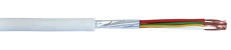 Cavo per allarmi Micro Tek 2x0.50 8x0.22 diametro esterno 5.80mm bianco da 100m - AX22058022