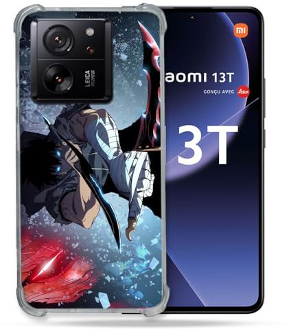 Cokitec Verstärkte Schutzhülle für Xiaomi 13T / 13T Pro Manga Solo Leveling Sung Schwert