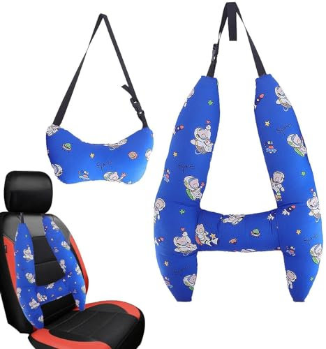 HOUSN H-Form – Auto-Schlafkissen für Kinder, Nackenstütz-Kopfstützenkissen, U-förmige Kissen für den Rücksitz von Erwachsenen und Kindern zur Kopf- und Körperunterstützung,2