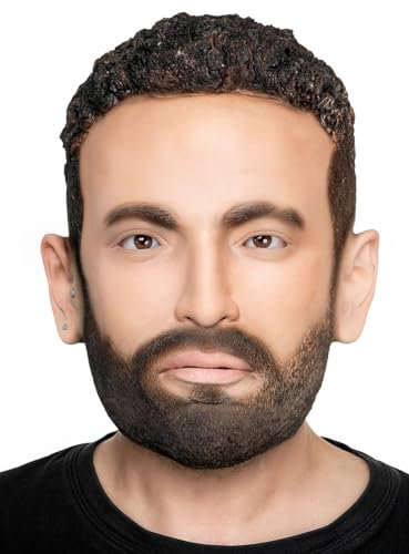 Maskworld Neymar Maske aus Latex - Fußball-Fan-Accessoire für Public Viewing und Motto-Party