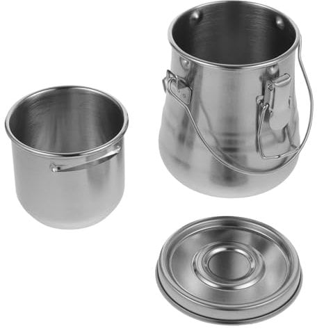 PLAFOPE Oil Painting Coloring Utensils Brush Washing Pot Metal Painting Brush Washer Watercolor Wash Bucket Art Tool