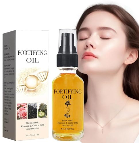 Linas-Öl für das Gesicht, Linas-Rizinusöl, Schwarzkümmelöl, Hagebuttenöl-Gesichtsserum, Feuchtigkeitsspendendes Und Pflegendes Gesichtsöl, Alltagsöl, Körperöl Für Die Haut(1PACK)