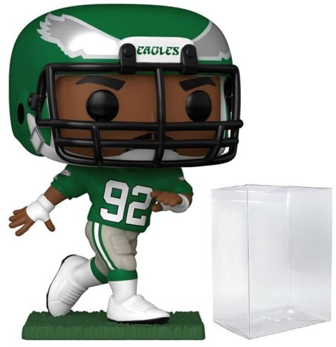 POP Football Sports Legends: Eagles – Reggie White Funko Vinyl-Figur (inklusive kompatibler Box-Schutzhülle), mehrfarbig, 9,5 cm