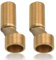 2 Stück Duscharmatur Adapter, 3/4 Zoll Auf 1/2 Zoll Messing Außengewinde S Anschluss Adapter versetzt um 8 mm Länge 70 mm, Verstellbarer Schwenkarm Verbindungsstück Exzenter für Wandarmaturen