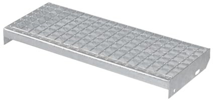Metallstufe 700x270 mm | 30x2 mm | Maschenweite 34x38 | verzinkt Gitterroststufen Treppenstufen Metall Stufe