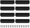 mauuuba 8 Pcs Tiradores Cocina Negros, Tiradores de Puertas para Armarios Dormitorio Cajones Cocina Aparador Muebles, Negros/120mm