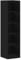 vidaXL Minimalistisches schwarzes Eichenregal | Innen Holzwerkstoff Regaleinheit Stylisches Buchregal Perfekt für Wohnzimmer & Bibliothek 6 Brett-Regale Abmessungen: 50X50X200 cm Möbel Modern