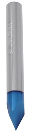 EMSea Fraise ¨¤ Graver en Carbure Monobloc ¨¤ 3 Cannelures en V ¨¤ 60 Degr¨¦s Manche de 6,35 Mm Longueur de 5,1 Cm pour Bois Tendre Et Bois Dur