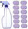 Bottle Cleaning Tablets, 500ml Cleaning Spray with 12PCS Concentrated All Purpose Cleaenr Refill, Multipurpose Cleaner Spray for Instant Stain Removal, Home Decor