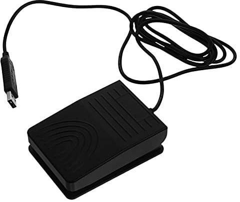 Happyyami Pedal USB de Control para Multimedia Simulador de Teclas Personalizadas Compatible con Pc y Oficina Función de Teclado y Ratón Control Ergonómico y Duradero
