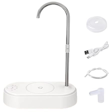 Renchey Nachttisch Wasserspender - Wasserpumpe für den Tisch und die Bettseite - Leicht Bedienbar Mit 6 Modi 360 Grad Drehbar Für Camping Outdoor Zuhause Und