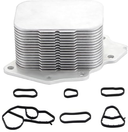 DOCAS Radiatore olio 1516998 3M5Q6A642AA 11427805976 compatible per Berlingo C2 C3 C4 C5 DS3 DS4 JUMPY peugeot 206 207 208 2008 308 3008 508 5008 Mazda 2 3 Mini R56 C-Max Fiesta Focus 2 3