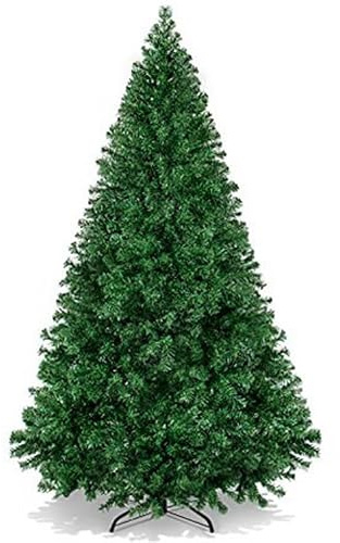 Bonnlo 6ft/1.8M Christmas Tree with 1050 PVC Tips, Realistic Green Artificial Xmas Tree with Metal Stand, Easy Assembly Holiday Decorations