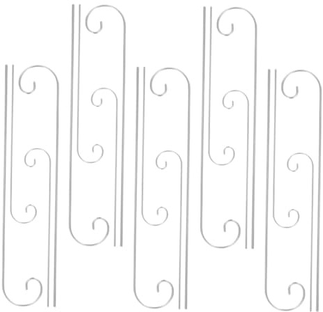 Veemoon 20pcs Silver Metal Plant Label Hooks with Curled Tips for Garden and Indoor Planters Versatile Hanging Rods for Easy Plant Identification Shepherd Stick Style Stakes for Outdoor