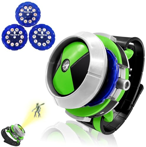 Joyday Ben Watch Toys, jouet Ben Omnitrix, Ultimate Alien Force Ultimatrix projecteur montre pour enfants figurines d'action modèle jouet fournitures de fête d'anniversaire, Halloween, cadeau de Noël