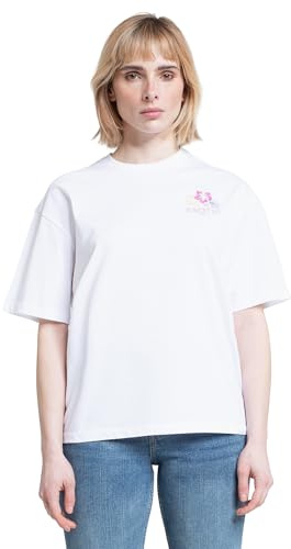Ocean Pacific Frauen T-Shirt LA Jolla XS, White/Multicolour