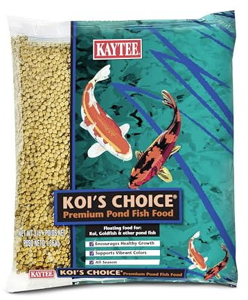 Kaytee Koi’s Choice Koi Floating Fish Food, For Koi, Goldfish and Pond Fish, 3 pounds