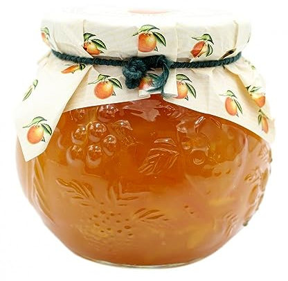 MARMELLATA DAL TIROLO ALLE ARANCE AMARE D'ARBO 640 gr IN VASETTO DI VETRO DECORATO