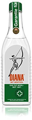 Diana Franzbranntwein 250 ml Glasflasche – Kühlende Einreibung mit Menthol – Die große Flasche für Haushalt & Hausapotheke – Traditionsmarke aus Österreich seit 1907