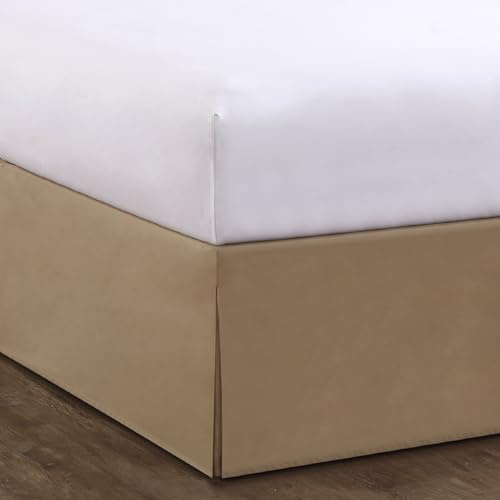 Bed Maker’s Never Lift Your Mattress Bed Skirt, Designed for Box Spring Beds, Split Corners, 14 Inch Drop Length, California King, Mocha