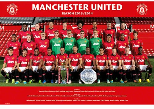 GB eye 61 x 91.5 cm Manchester United Team Photo 13/14 Maxi Poster, Assorted
