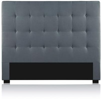 INTENSE DECO Tête de lit capitonnée Premium Tissu 140cm Gris