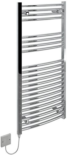 Kudox Electric Towel Warmer - 500x1100mm Curved Chrome
