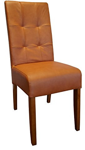 Quattro Meble Braun Glatt Echtleder Stühle Albert Cognacfarbe Lederstühle Echt Leder Venice Cognac Esszimmerstuhl Lehnstuhl Rindsleder Volleder Esszimmerstühle