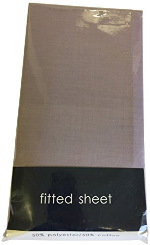 Rapport Home Rapport Easycare Non-Iron Single Fitted Sheet, Lilac, Polyester-Cotton
