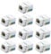 Antrader 10-Pack RJ45 Cat5e Keystone Jack Module Connector Adapter for Wall Plate Internet Network Ethernet LAN Cable