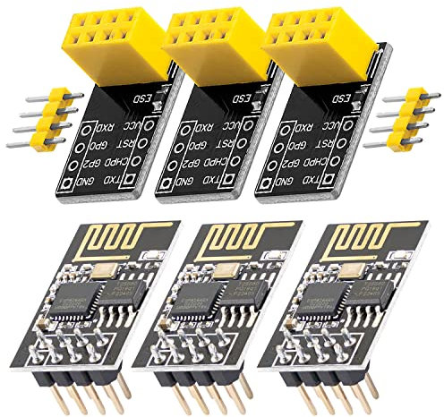 AZDelivery 3 x ESP8266-01S WLAN WiFi Modul mit Breadboardadapter kompatibel mit Arduino inklusive Ebook!