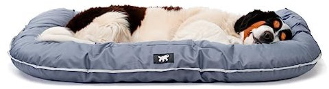 Ferplast Hundekissen Hundesofa Hundebette für Große Hunde Hundekorb Abnehmbarer Bezug Orthopädisches Hundebett Hundematratze Waschbar Hundematte Wasserdicht 110 x 70 x h 8 cm. Grau