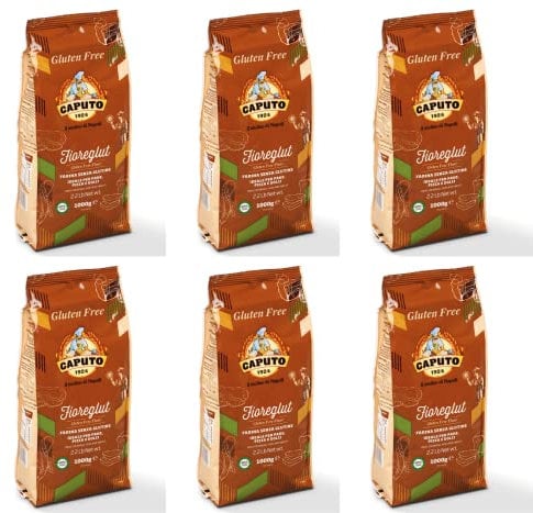 6X Antico Molino Caputo Farina Fioreglut Senza glutine Gluten-Free Flour 1Kg