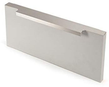 446mm Brushed Nickel Trim Profile Handle for Top of Kitchen Cabinet Door | Screw Fix | Various Lengths