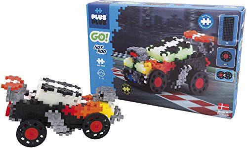 Geniales Konstruktionsspielzeug, Hot Rod Rennauto, PlusPlus Go! Bausteine-Set, 240 Teile