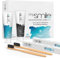 Aktivkohle Zahnpasta mit Zahnbürste - 2x60ml Zahnpasta ohne fluorid - Mit 2 Bambus Zahnbürste - Teeth Whitening - Für Tag & Nacht - Zahnaufhellung Set - Weiße Zähne - Von mysmile
