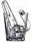 Clear Glass Ice Bucket with Tongs & Carry Handle (Karat)