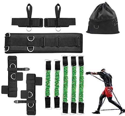 Sfeexun Fitness-Box-Widerstandsbänder-Set: Elastische Bänder für Männer (90 kg/136 kg)